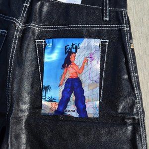 Eytys Black Waxed Denim Benz Duty